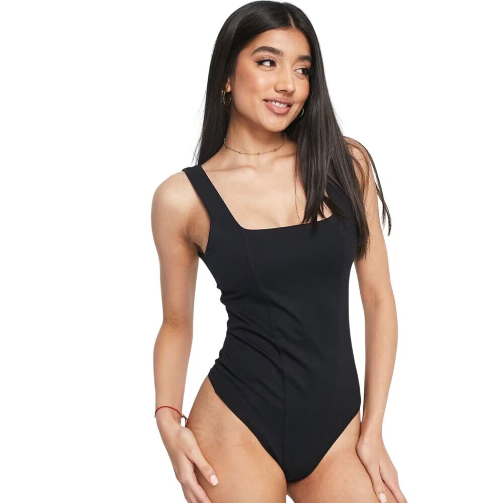 Black House of Harlow 1960 x Revolve Square Neck Sleeveless Bodysuit Small NWT